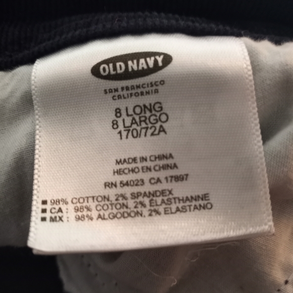 Old Navy Sweeheart Blue Corduroy Pants Size 8 Long - Picture 8 of 10